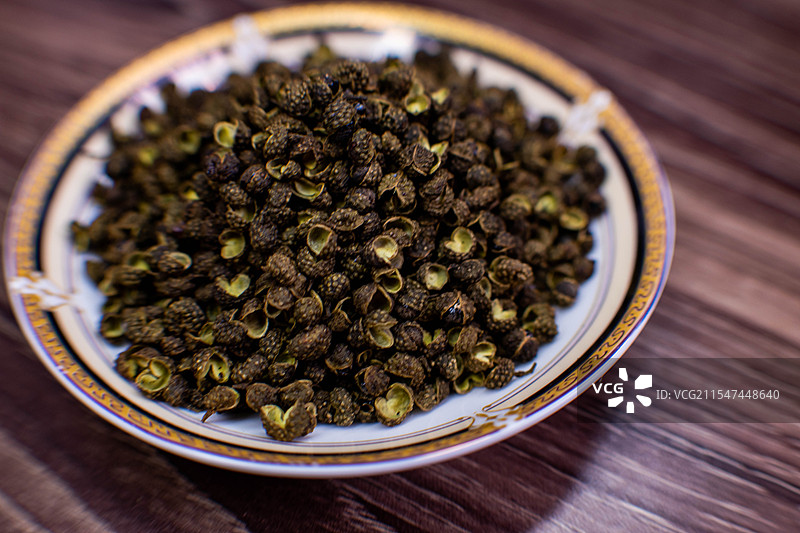 花椒、青花椒、花椒粉、花椒面、整盘花椒图片素材