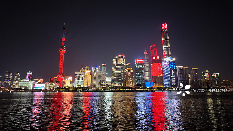 上海外滩黄浦江陆家嘴城市建筑群图片素材