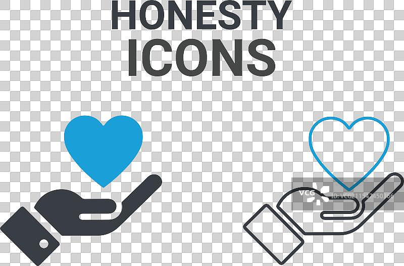 诚实概念线条图标简单元素图片素材