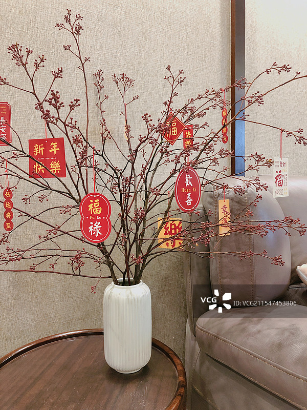 春节，节日装饰，室内装饰图片素材