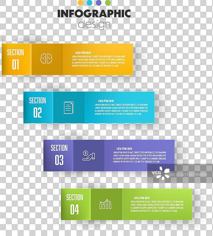 信息图表纸张弯曲模板图示图片素材
