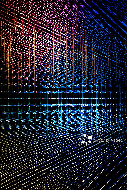 具有科技感的红蓝点阵背景图片素材