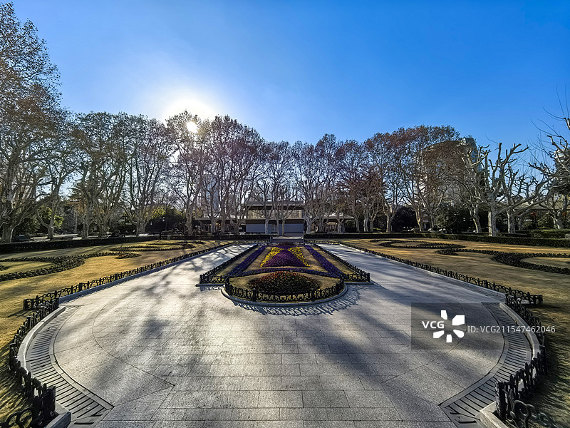 上海复兴公园花园广场图片素材