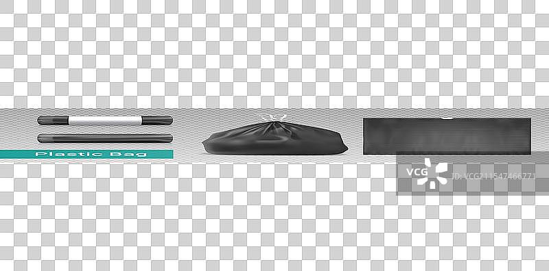 塑料垃圾袋套装图片素材