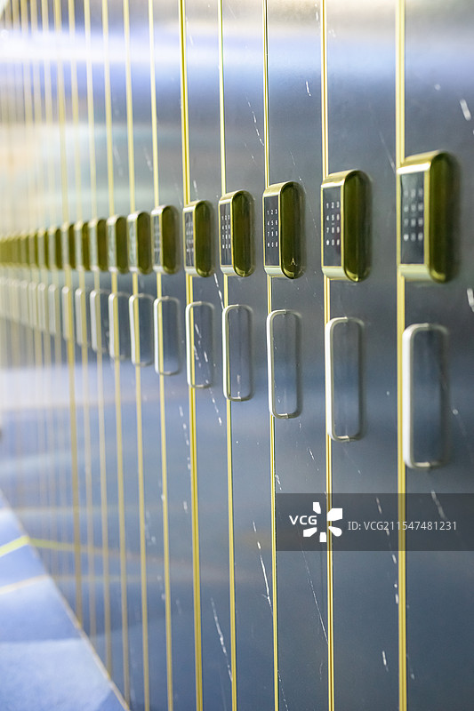 中国公共设施拍摄主题，公共场所公共设施储物箱设备用品，室内无人图像摄影图片素材