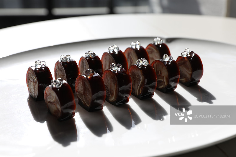 江苏淮安：高档酒店里精美的美食图片素材