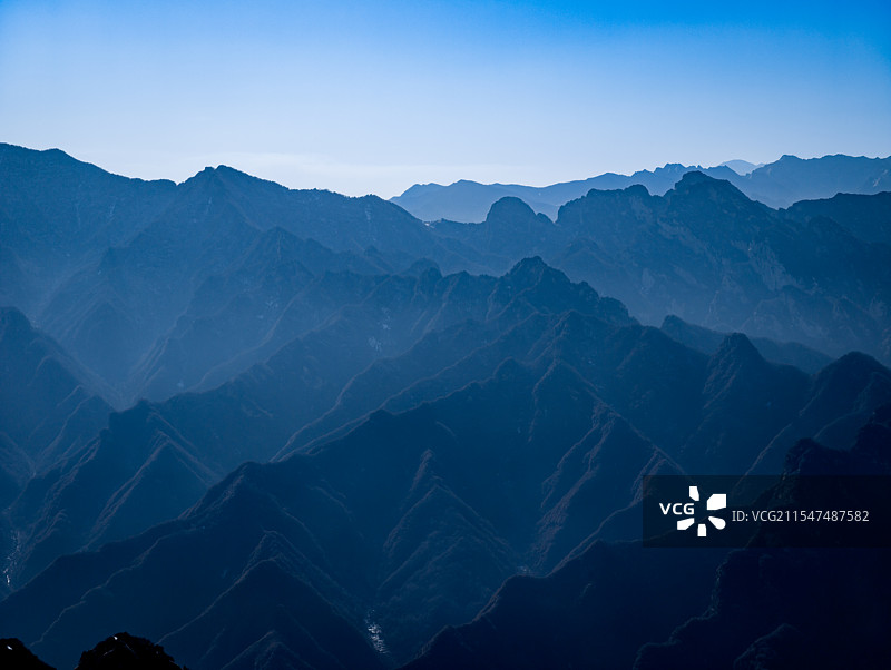 华山西峰风景图图片素材