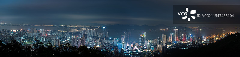 蛇口夜景  全景图片素材