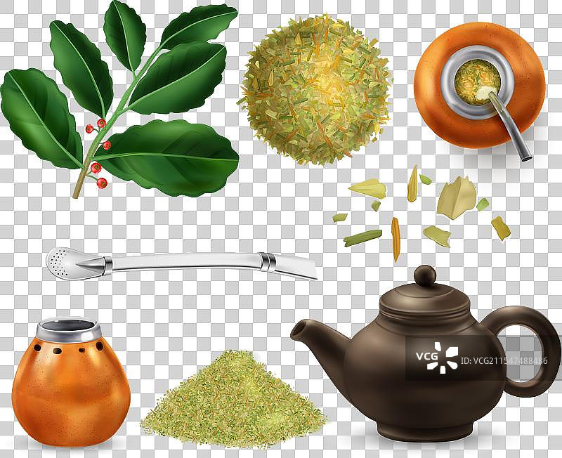 马黛茶具图片素材