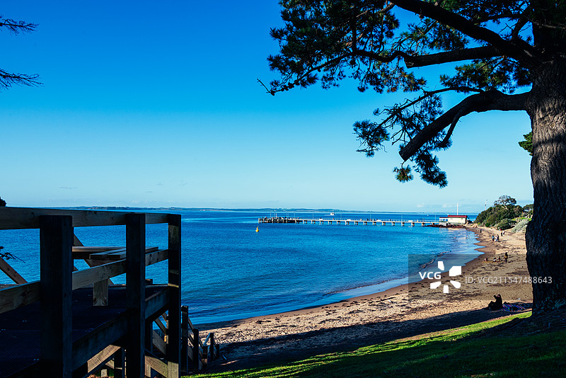 澳大利亚菲利普岛的海湾图片素材