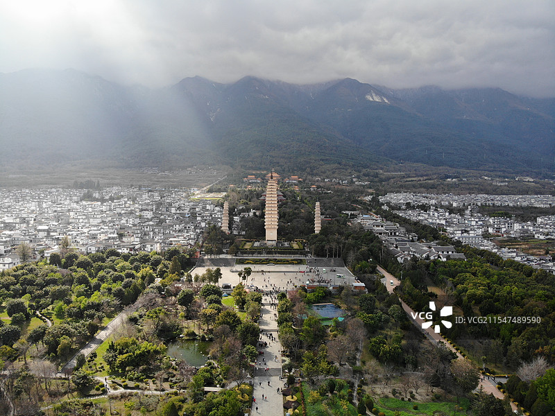 云南大理崇圣寺图片素材