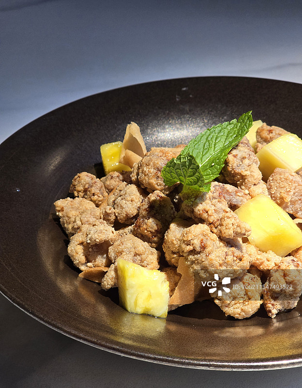 闽南菜老醋肉图片素材