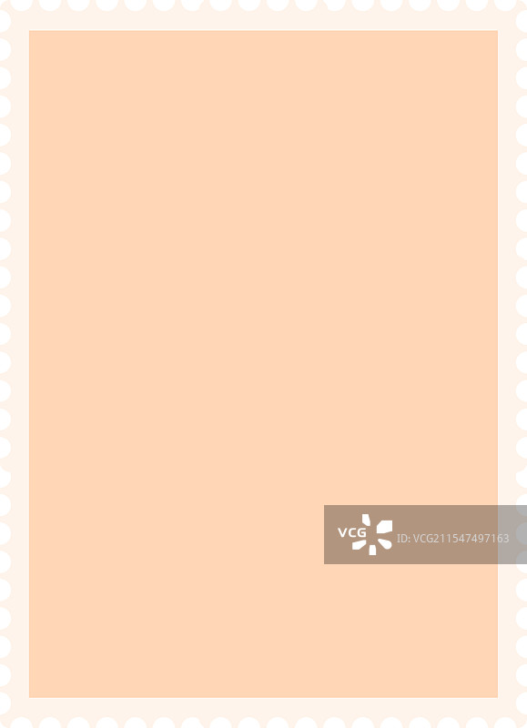 桃色空白邮票，特色为图片素材