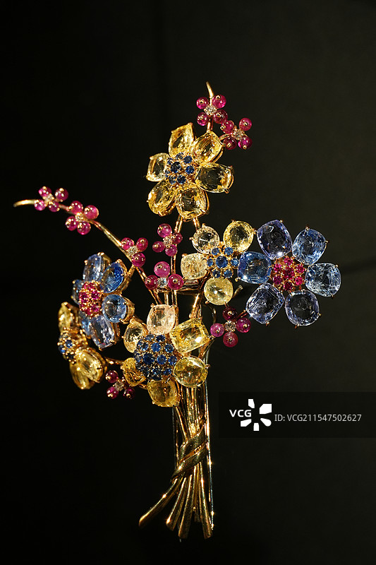 1940梵克雅宝夏威夷胸针图片素材