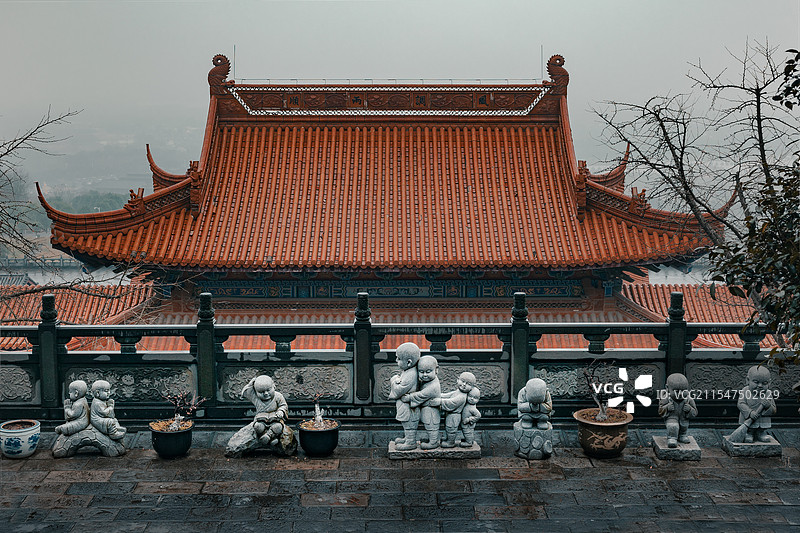 古刹幽深图片素材