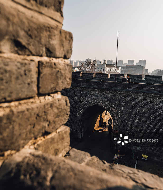 荆州南城墙图片素材