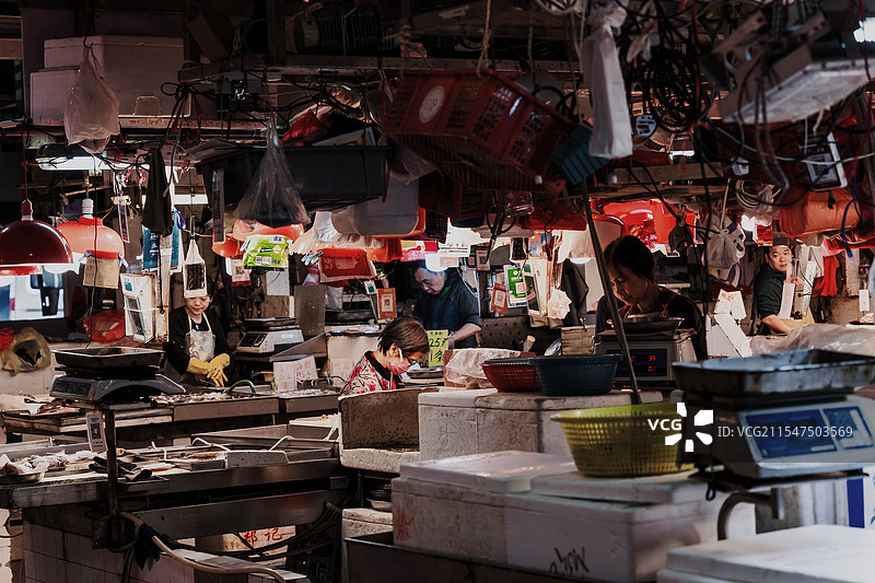 香港鱼档图片素材