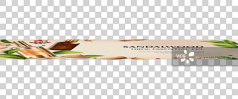 檀香油的横向构图图片素材