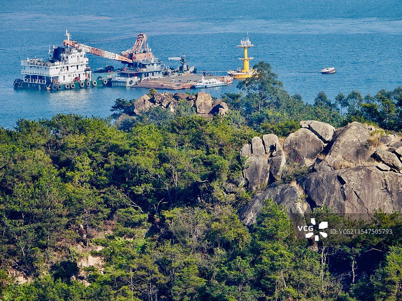 海上工地图片素材