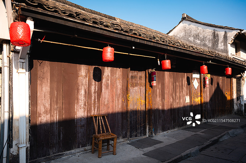西兴古镇小巷图片素材