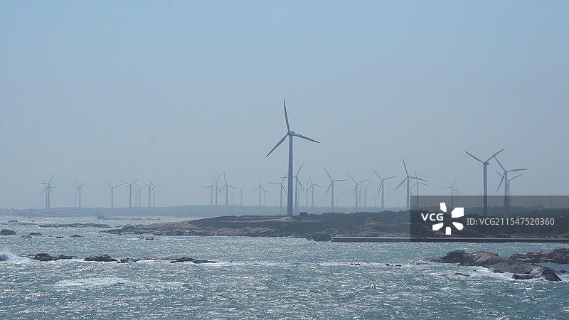 广东惠来县海上风电图片素材