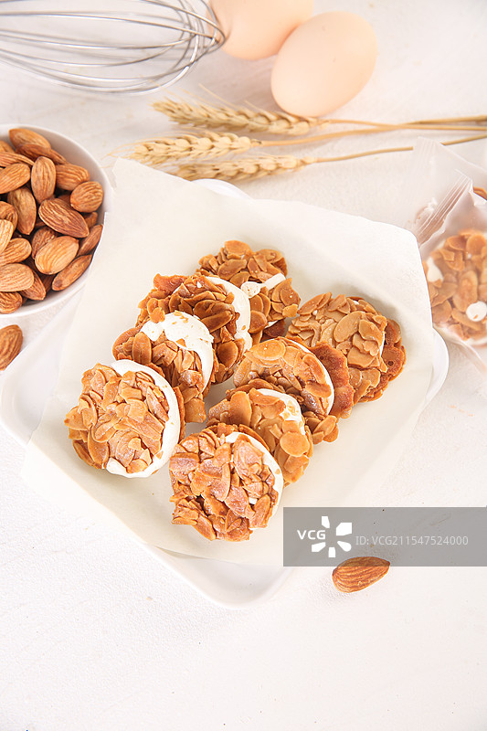 杏仁牛轧饼图片素材