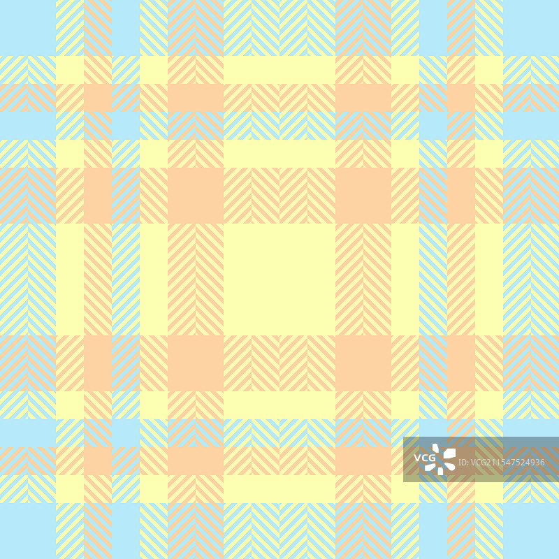 令人愉悦的粉彩人字纹和格子图案图片素材