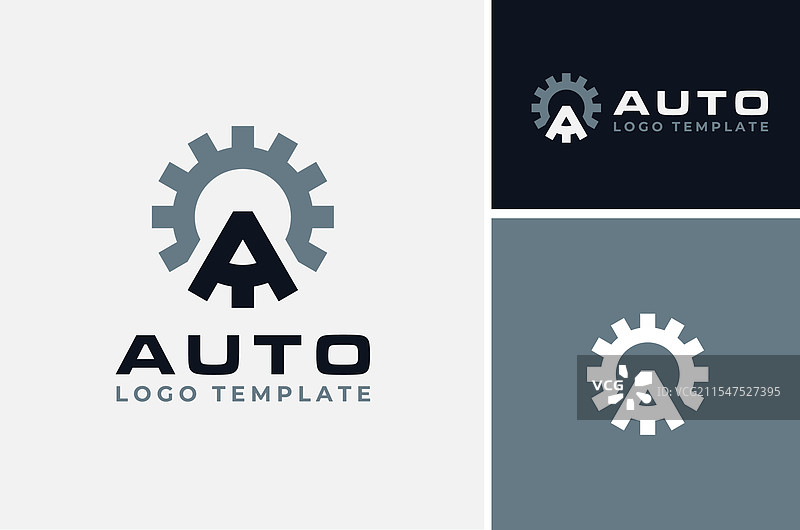 字母A齿轮机械工业标志图片素材