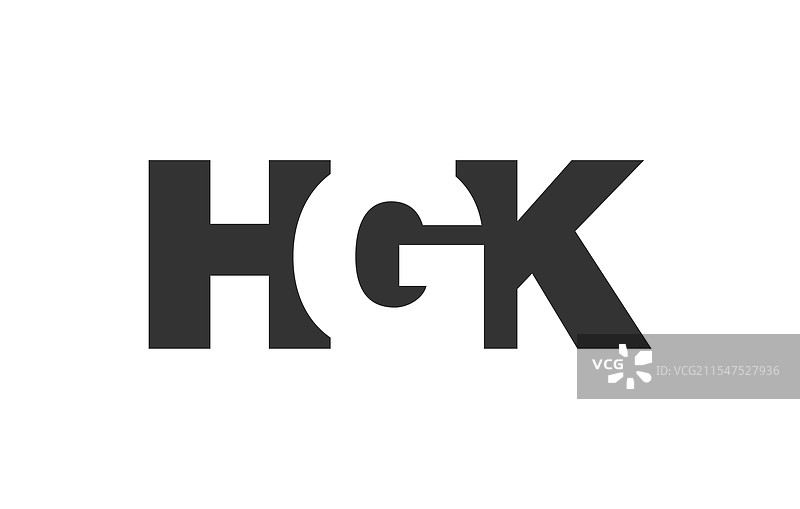 hgk标志设计，字母h g k，粗体字型图片素材