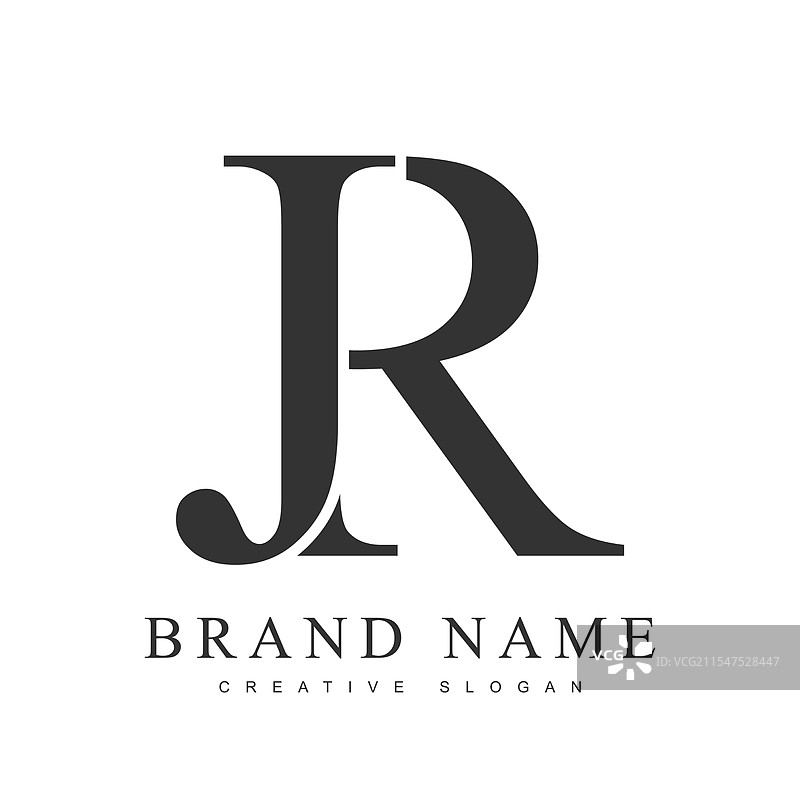 时尚的初始字母J的标志模板图片素材