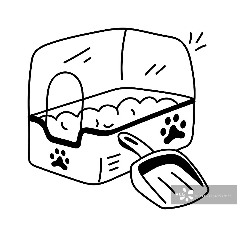 猫砂盆图片素材