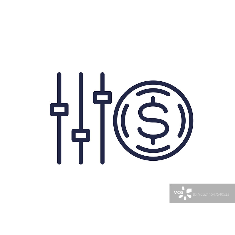 灵活定价图标 动态定价线图片素材