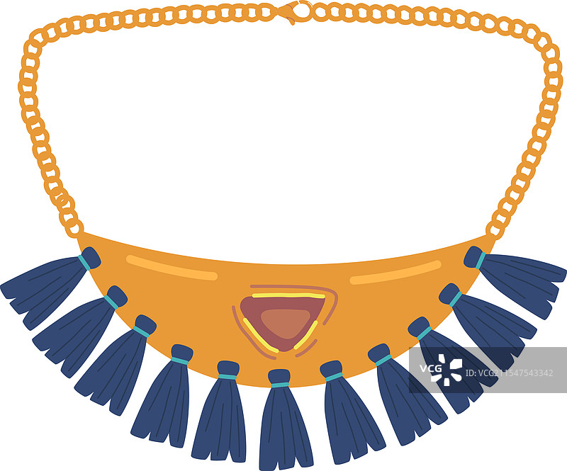 波西米亚风格的珠宝项链图片素材