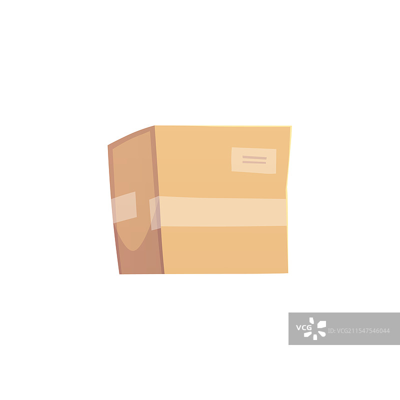 一个封闭的纸箱内图片素材