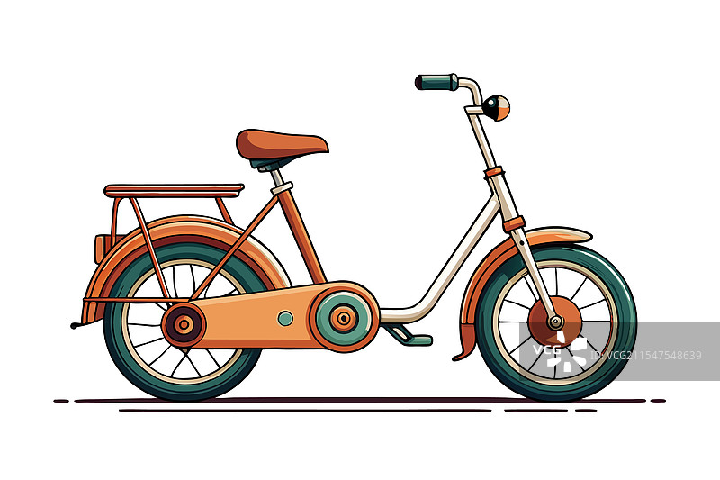 经典复古自行车艺术，带有怀旧美感图片素材