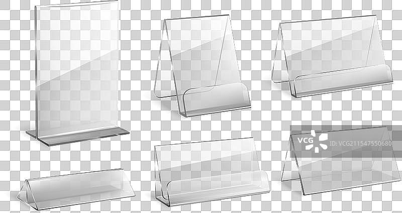 透明亚克力空置收纳盒套装图片素材