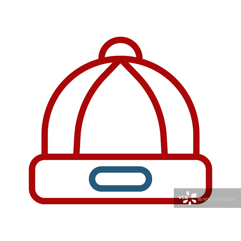 冬季毛线帽图标，简约现代且时尚图片素材