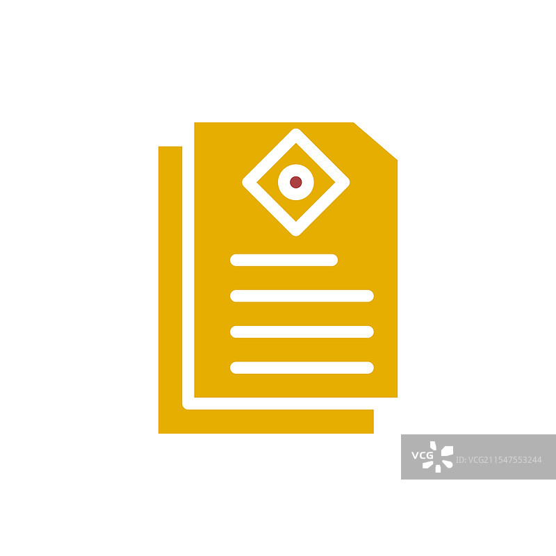 金色文档图标，文件报告的概念图片素材