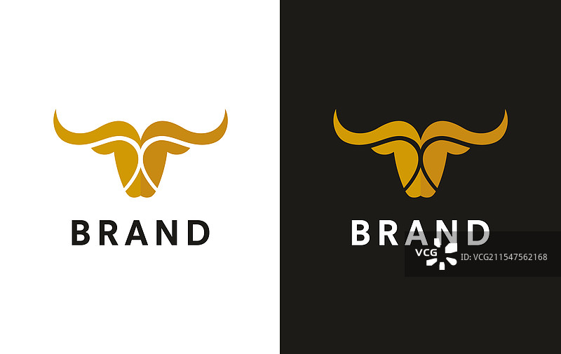 瞪羚头图标 金牛座符号图片素材