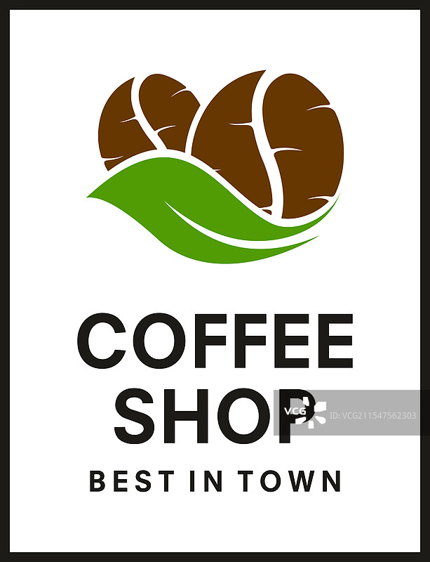 咖啡店标志概念设计图片素材