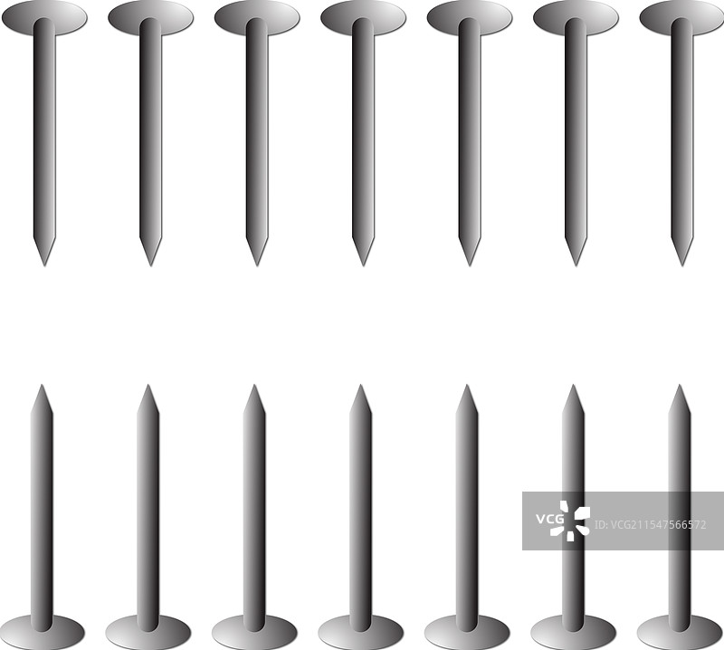 灰色螺丝元素孤立在白色背景上图片素材