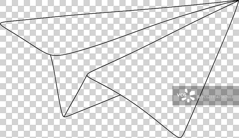 折纸飞机一行图片素材