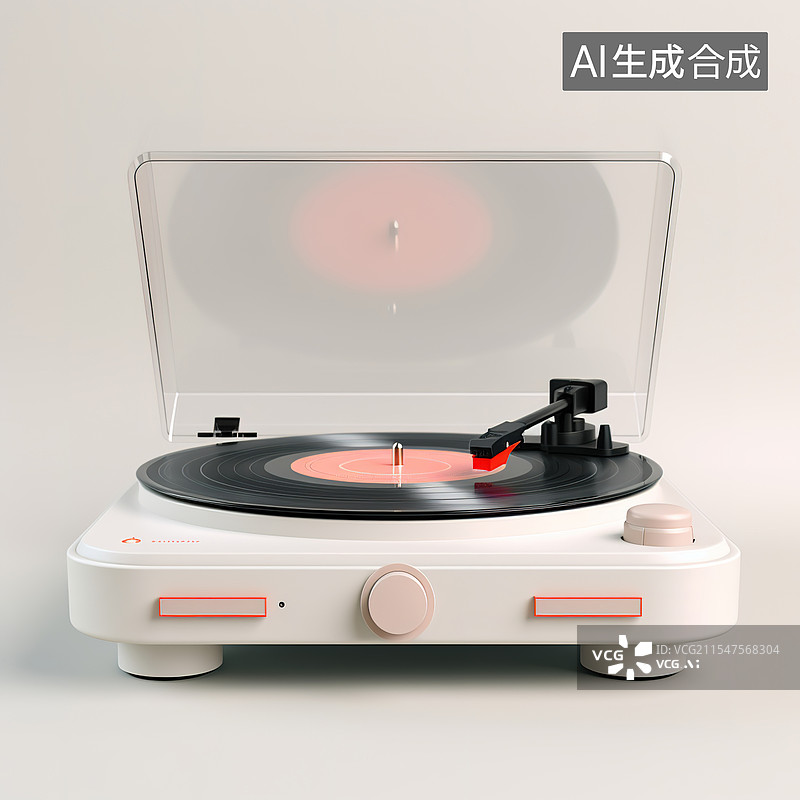 【AI数字艺术】优雅逸韵唱片机图片素材
