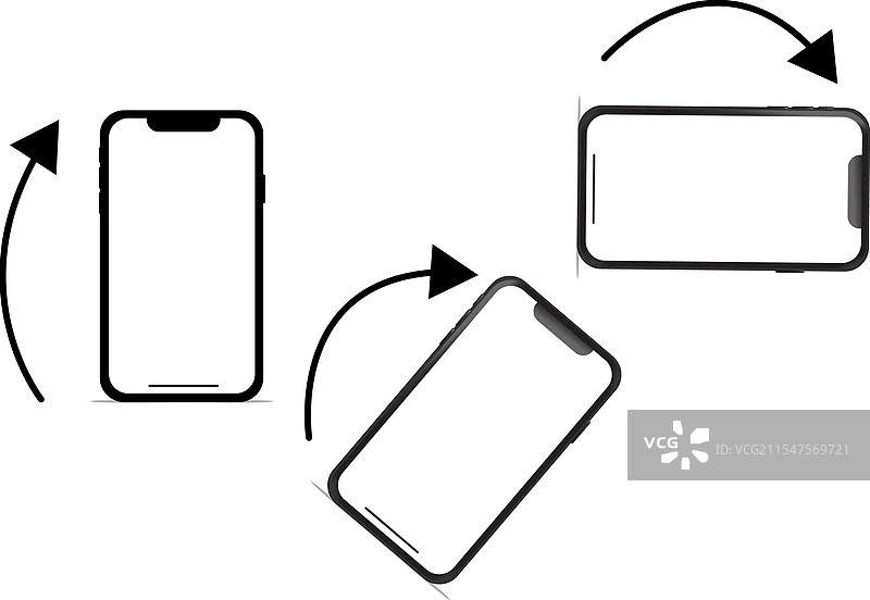 旋转手机设备旋转符号图片素材