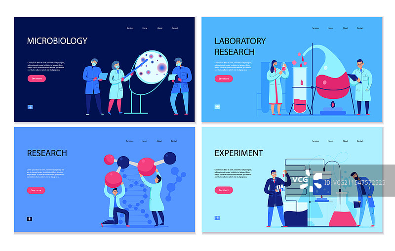 科学横幅套件图片素材