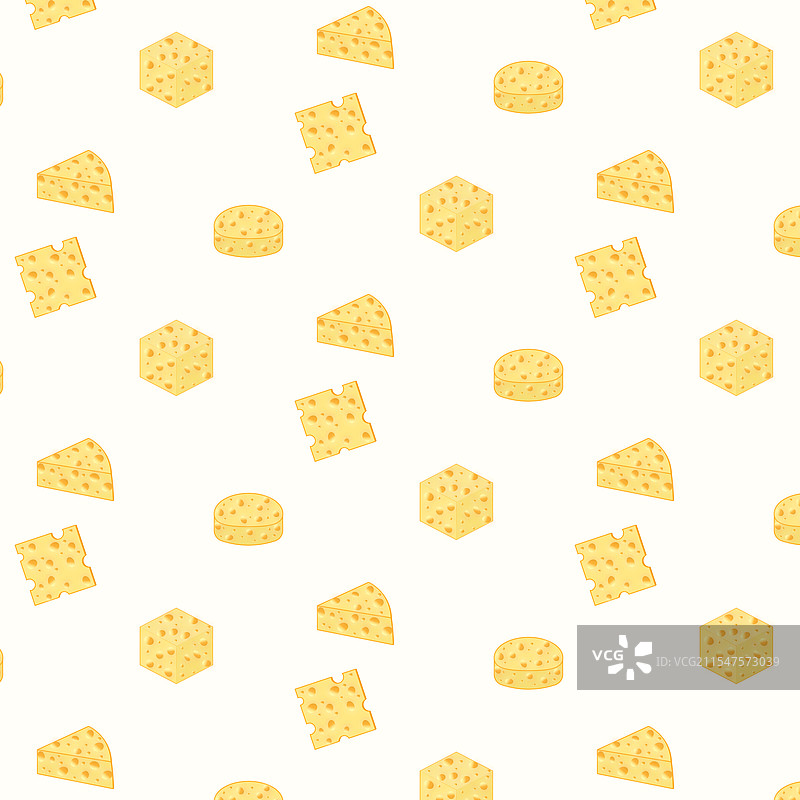 逼真的奶酪块无缝图案图片素材