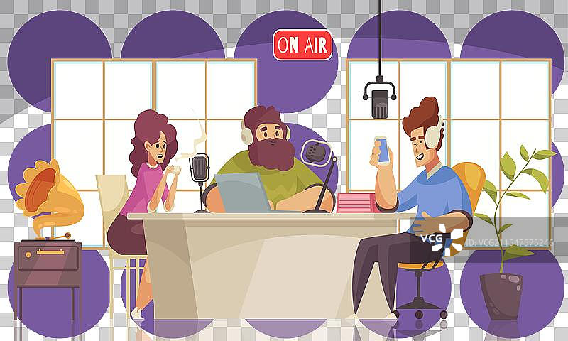 广播节目背景图片素材