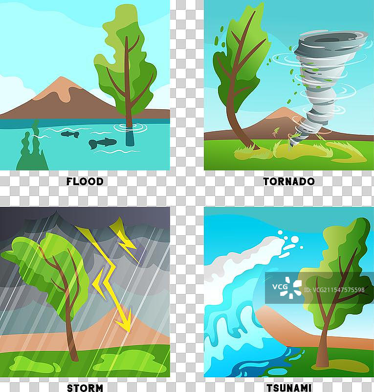 自然灾害概念图片素材