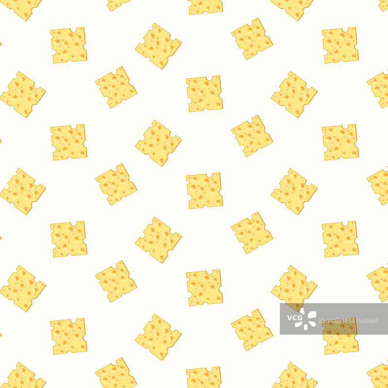 手绘奶酪块无缝图案图片素材