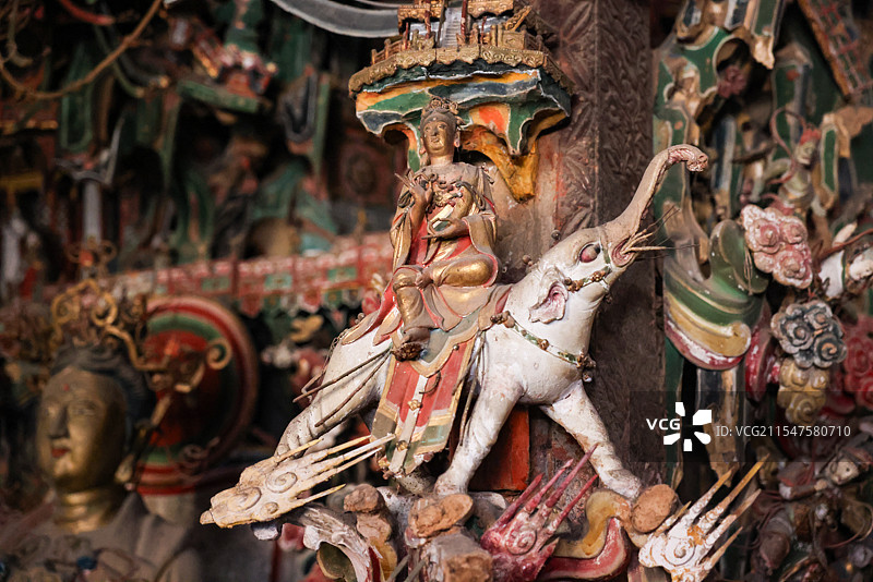 长治观音堂：悬塑艺术瑰宝与三教融合的文化殿堂图片素材